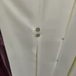 Classic Button Detail Abaya With Matching Hijab - Image 3